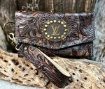 AUTHENTIC UPCYCLED LOUIS VUITTON - JORDAN WRISTLET FLORAL-Keep It Gypsy