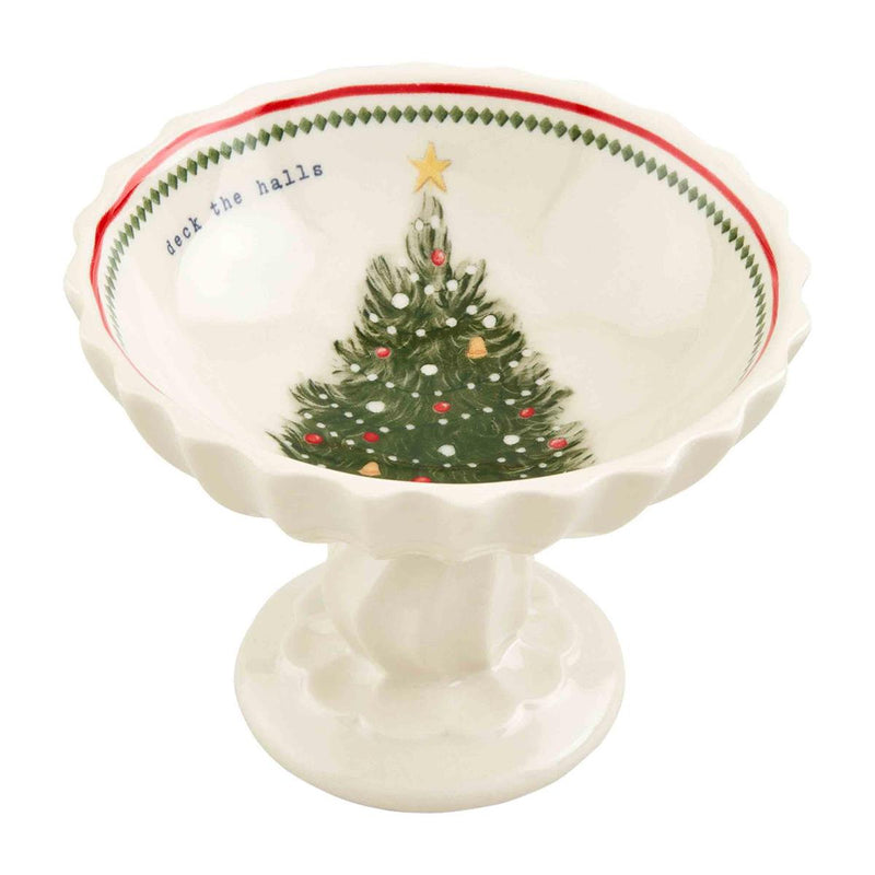 MUD PIE TREE VINTAGE CHRISTMAS CANDY DISH-Mud Pie